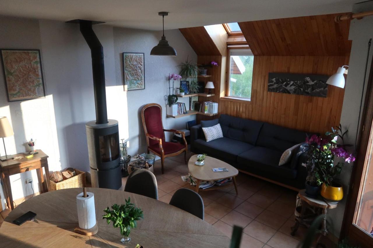 Chez Cat Et Christophe , Chambre Calme Et Lumineuse Chez L'Habitant Avec Vue Guillestre Exteriör bild